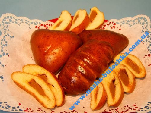 Булочка асорті зі згущеним молоком